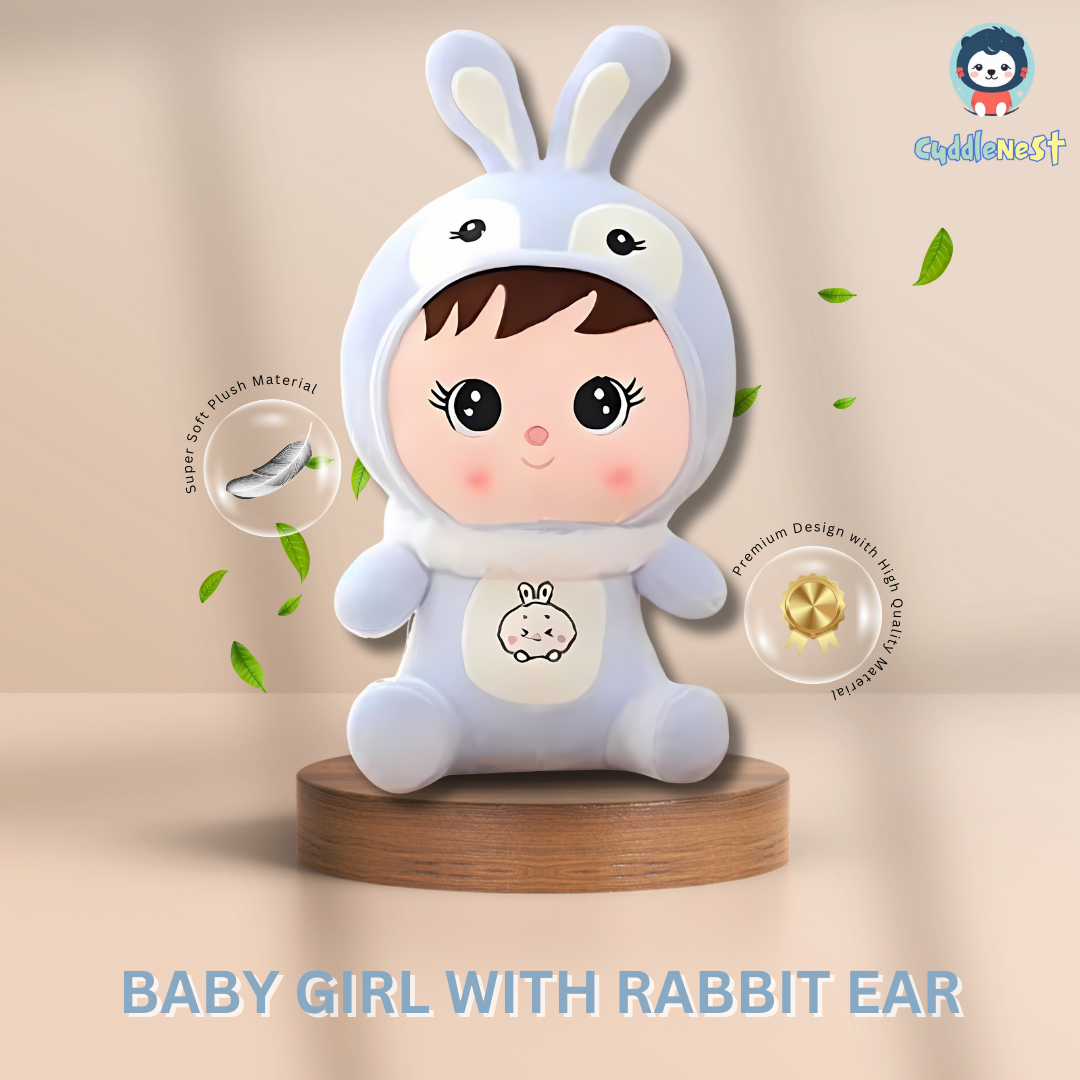 Baby Girl with Rabbit Ear