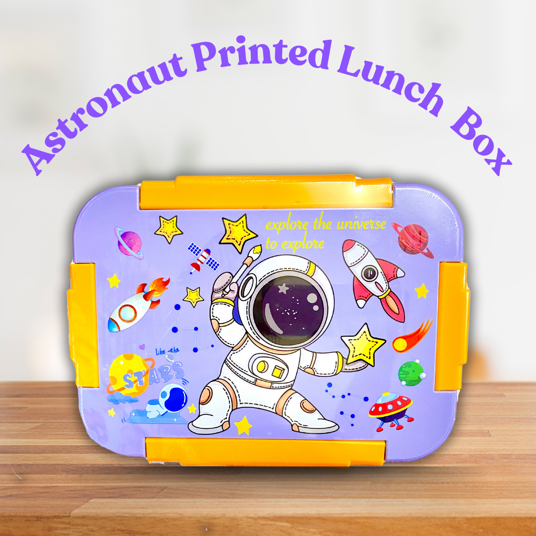 Kids Astronaut Printed Bento Lunch Box