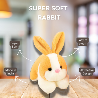 Cute Rabbit Soft Toy, Furry Stuffed Animal, Extra Soft, Perfect for Kids - 32 cm