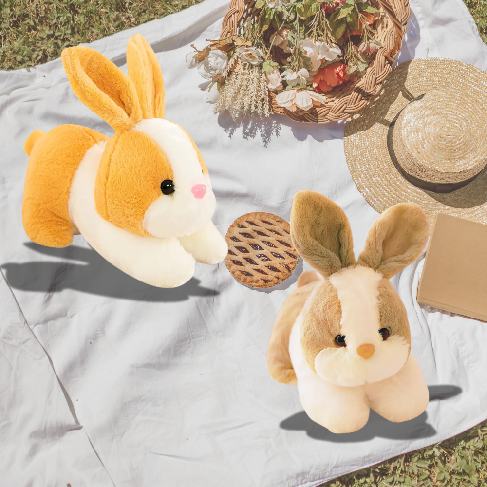 Cute Rabbit Soft Toy, Furry Stuffed Animal, Extra Soft, Perfect for Kids - 32 cm