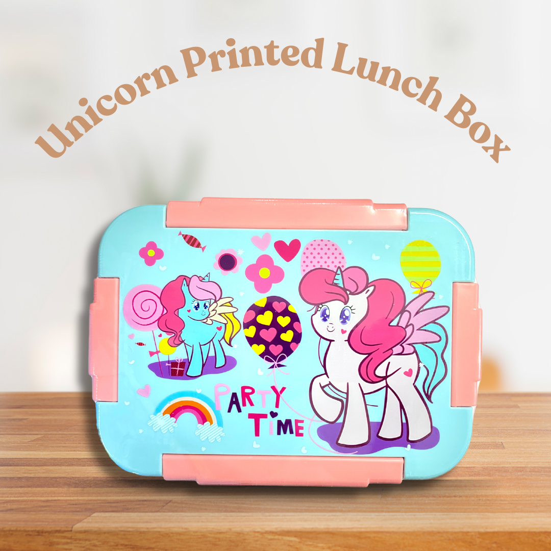 Kids Unicorn Printed Bento Lunch Box