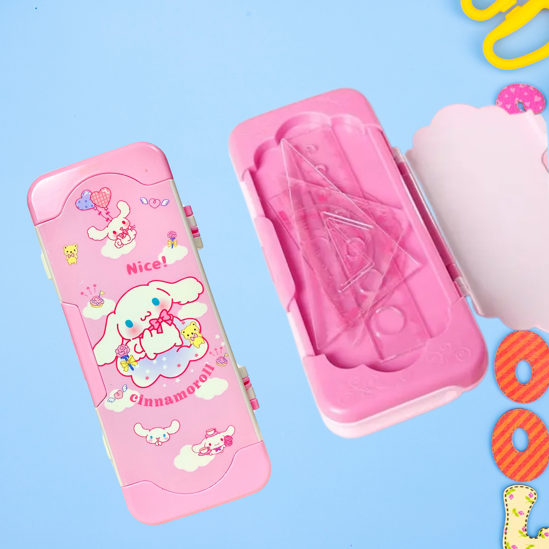 Cute Pink Pencil box for school kids