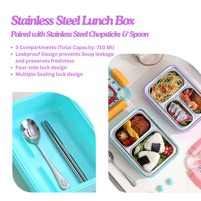 Kids Astronaut Printed Bento Lunch Box