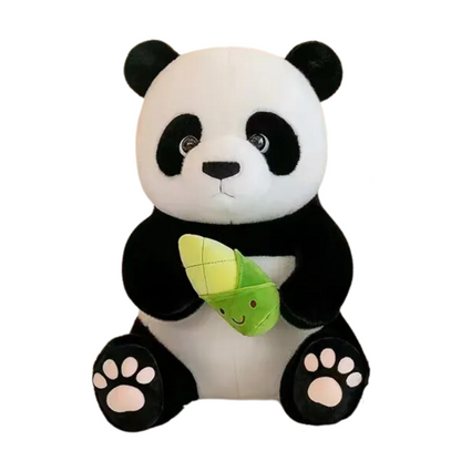 Adorable Panda with Corn Soft Toy