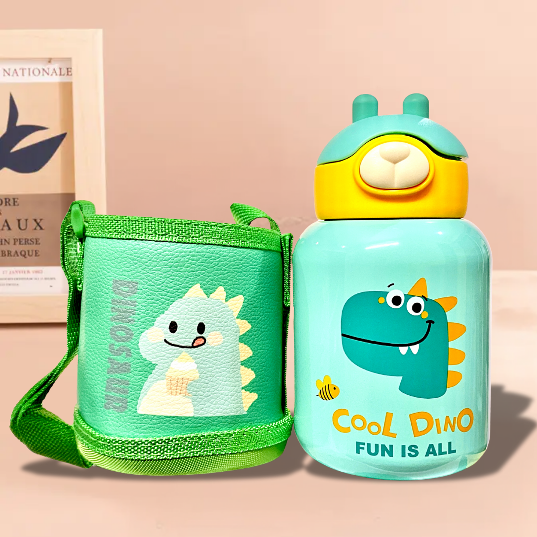 Adorable and Durable: Cute Kids Sipper Water Bottle with Strap