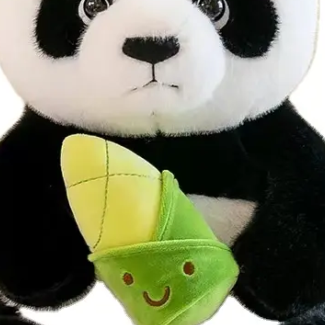 Adorable Panda with Corn Soft Toy