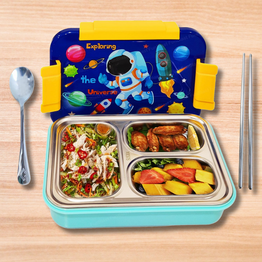 Kids Astronaut Printed Bento Lunch Box