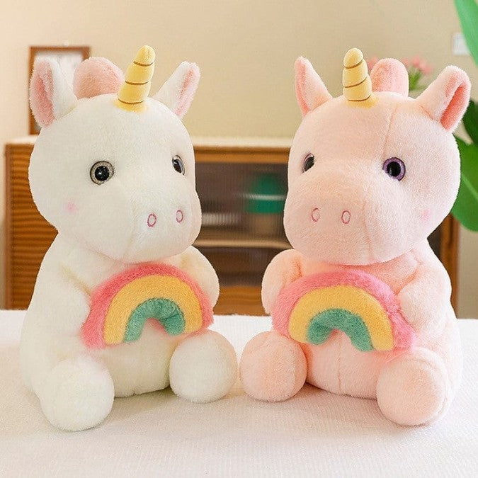 Rainbow Unicorn Soft Toy - 30 cm Plush Unicorn for Kids