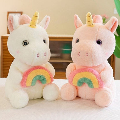 Rainbow Unicorn Soft Toy - 30 cm Plush Unicorn for Kids