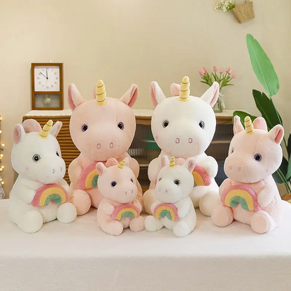 Rainbow Unicorn Soft Toy - 30 cm Plush Unicorn for Kids