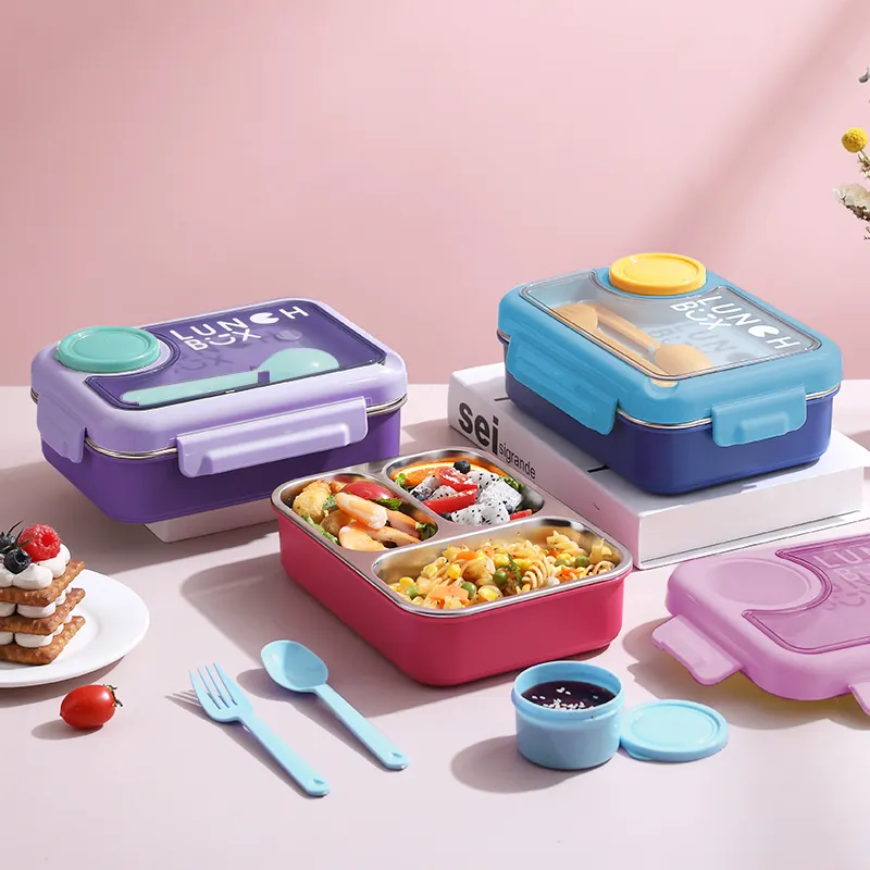 Bento Lunch Box with 3 Compartments