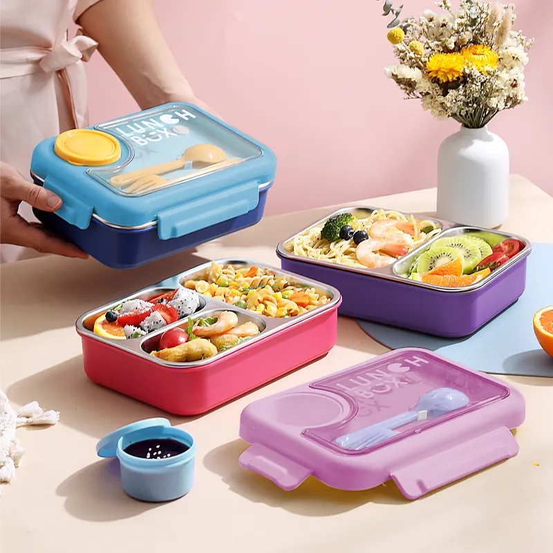 Bento Lunch Box with 3 Compartments