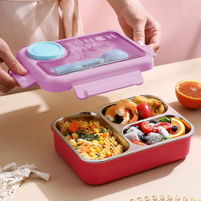 Bento Lunch Box with 3 Compartments