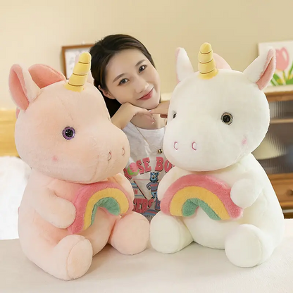 Rainbow Unicorn Soft Toy - 30 cm Plush Unicorn for Kids